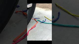 Crushing things with Car wheel