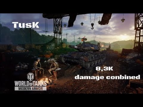 TusK in Prokhorovka:8,3K damage conbined:Wot console - World of Tanks