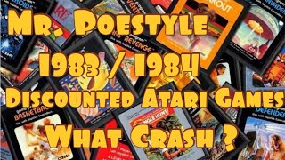 Mr. Poestyle 1983 / 1984 Discounted Atari Games