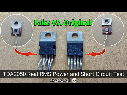 TDA2050 Real RMS Power Test !! FAKE vs. ORIGINAL #amplifier #tda2050 #tda2030 #audio