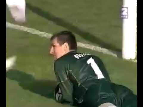 Odbrana Anđelka Đurićića na meču FK Partizan Beograd - FK Hajduk Kula 0:1 2006-2007