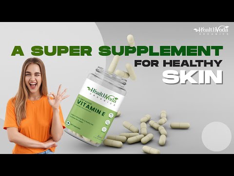 Health Veda Organics Vitamin E Capsules for Healthy Hair & Beautiful Skin
