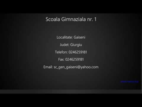 Scoala Gimnaziala nr. 1 Gaiseni