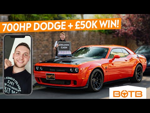 Student WINS 700BHP Dodge SRT Hellcat Widebody + £50,000! BOTB Car Winner!