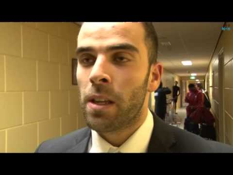 FC Volendam-aanvaller Soufiane Laghmouchi na het kansloze verlies tegen Willem II