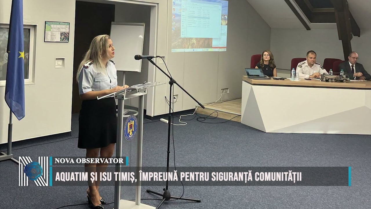 Aquatim și ISU Timiș, împreună pentru siguranță comunității