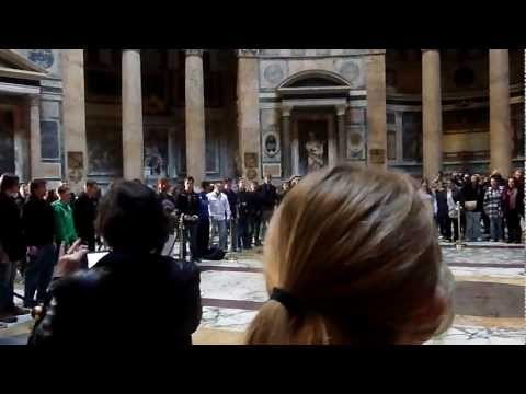 Sicut Cervus Flash Mob at Pantheon