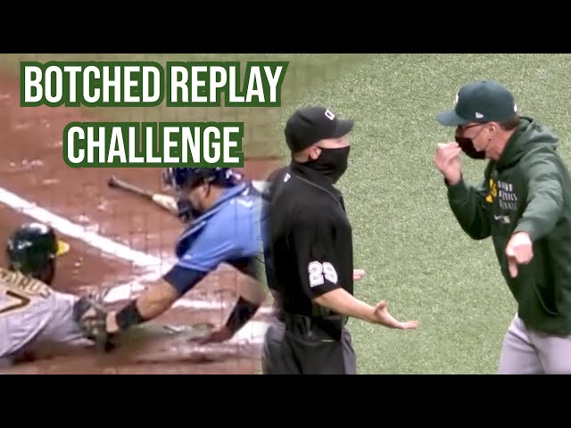 Umpires Get Replay Wrong in Oakland and Tampa Bay Game, a breakdown
