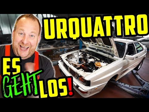 Wir BAUEN den MOTOR aus! - Audi Urquattro 10V TURBO! - Marco muss endlich ran!
