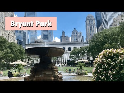 🇺🇸NYC Summer Walk🗽Bryant Park & New York Public Library in Midtown Manhattan
