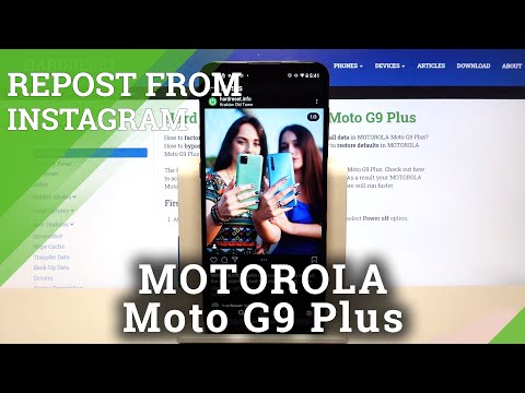 Download Photos from Instagram - Motorola Moto G9 Plus and Repost App