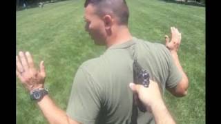 Marines punch, kick, disarm and throw during MCMAP demo - Marine Week St. Louis