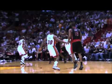 Ed Davis Dunk against Heat 2012 April18