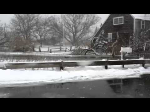 Flooding in on River Road in Sandwich