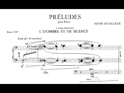 Henri Dutilleux - Trois Préludes pour piano