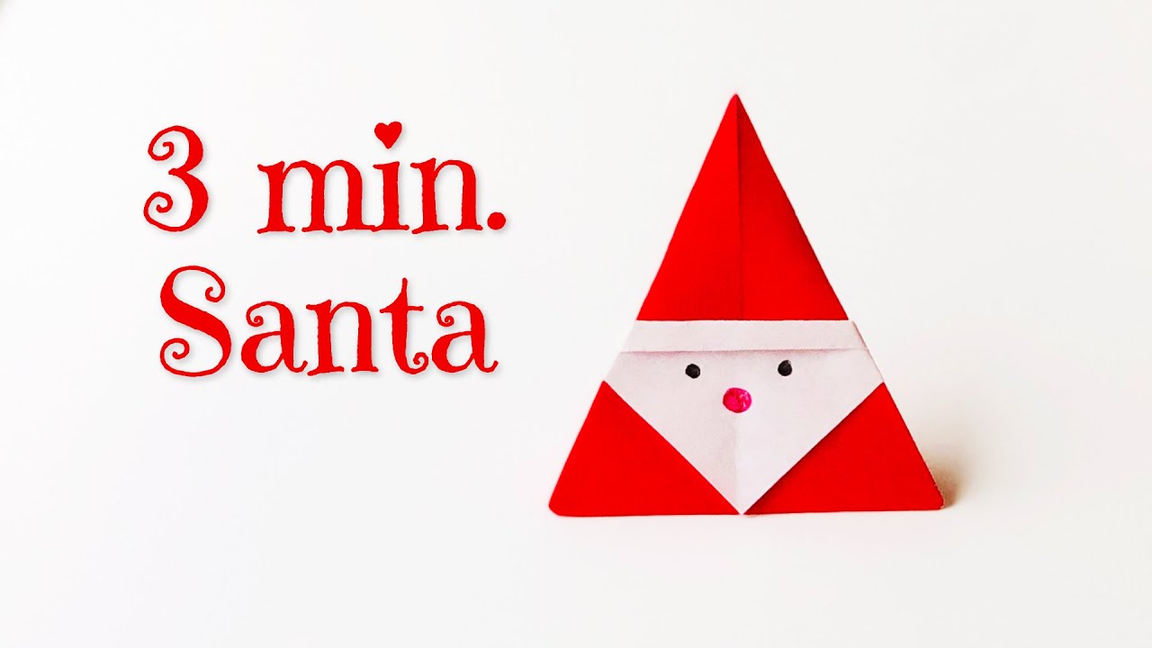 Christmas Origami Santa Claus / Easy Origami ❤️