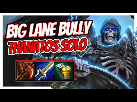 THANATOS IS EARLY LANE BULLY!  - Smite Thanatos solo