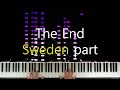 Minecraft sound -The End Sweden part piano cover
