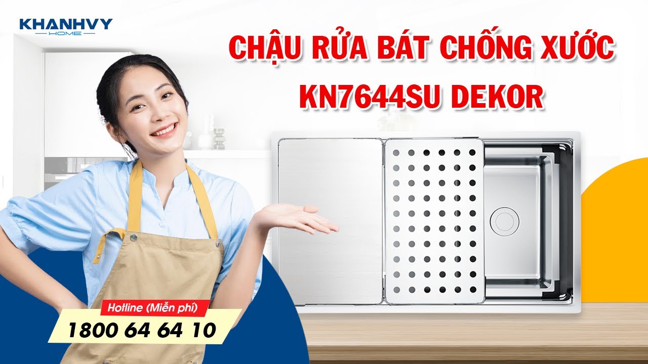 Chậu rửa bát Konox Undermount Sink KN7644SU Dekor