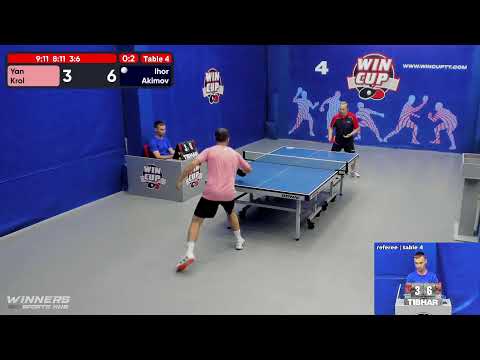 01:30  Миронченко 3-0 Птицын  /  02:00  Кроль 0-3 Акимов  стол 4  ЮГ-7  17.06.22