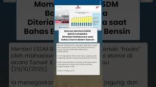 Momen Menteri ESDM Bahlil Lahadalia Diteriaki Mahasiswa saat Bahas Etanol dalam Bensin