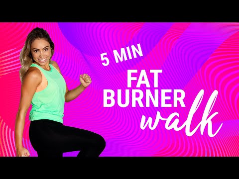 5 Minute Fat Burner ‼️ Beginner, Joint-friendly HOME Walking Workout