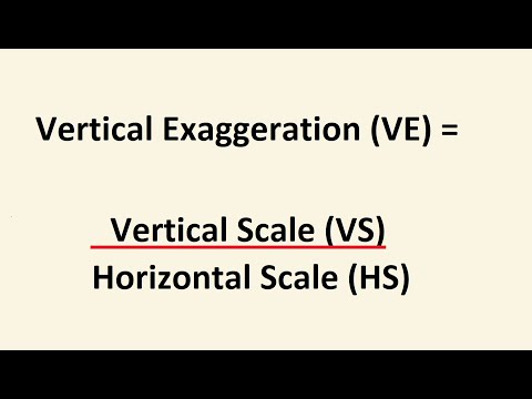 How to Calculate the Vertical Exaggeration of a Cross Section