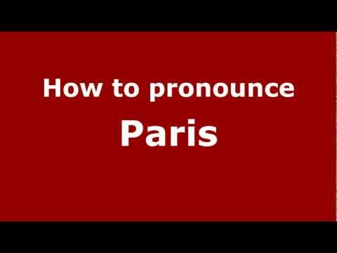 How to pronounce Paris