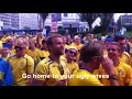 Classic from the England and Sweden fans.