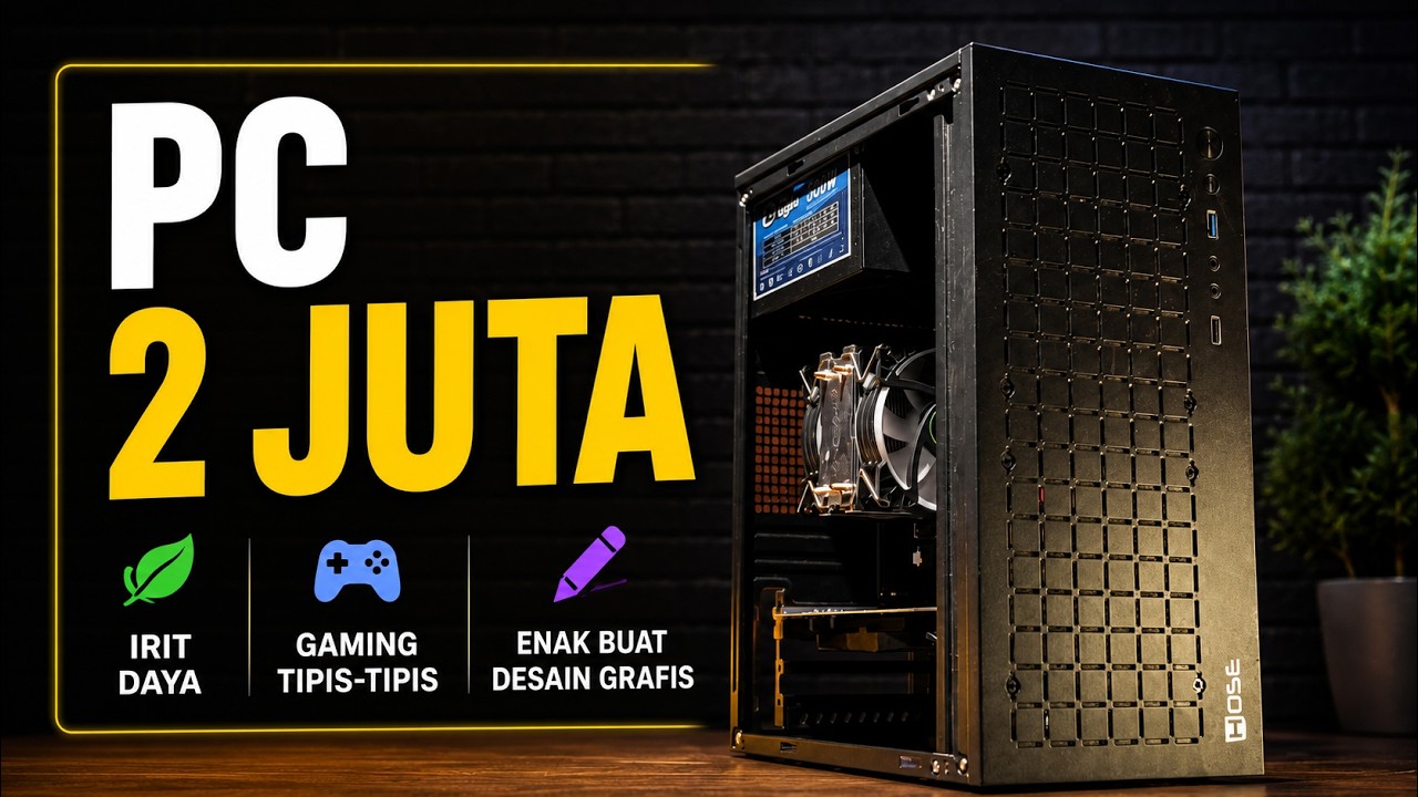DI 2026 PC RAKITAN MURAH MASIH ADA !! - 2JT Irit Daya - Gaming Tipis-tipis - Bisa Buat Desain Grafis