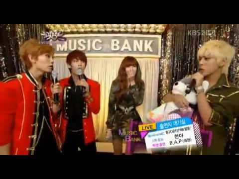 HyunA B.A.P MC BTOB  Backstage Waiting Room MUSIC BANK