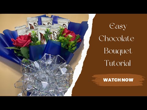 CHOCOLATE BOUQUET TUTORIAL/ GALAXY CHOCOLATE BOUQUET #chocolatebouquet #galaxychocolatebouquet