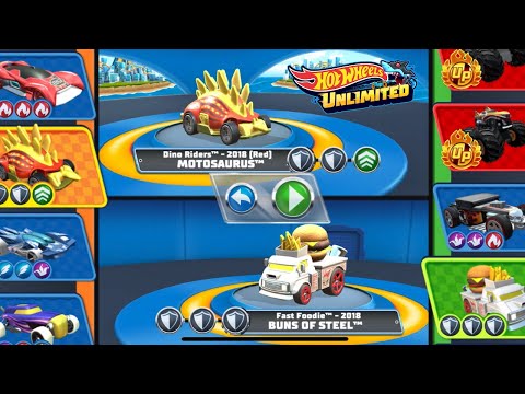 Hot Wheels Unlimited #28 🏎️ 2-player mode: DINO RIDERS, MOTOSAURUS VS FAST FOODIE, BUNS OF STEEL!