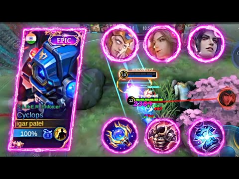 WTF DAMAGE !! CYCLOPS FULL DAMAGE CRAZY BUILD 2022 | MVP WITH NO DEATH | MLBB