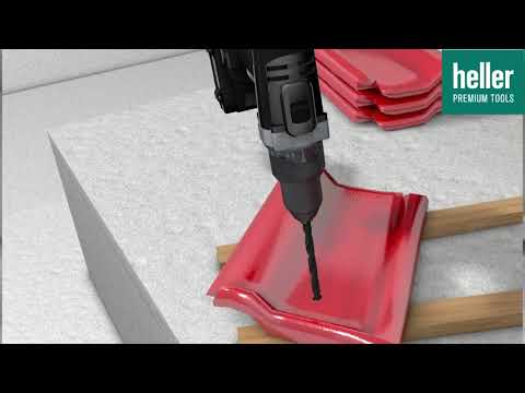 Heller Rooftile Expert - Le foret professionnel pour les tuiles , les ardoises et la céramique