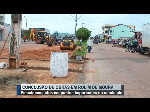 Conclusão de obras de estacionamentos em Rolim de Moura