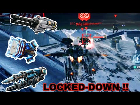 WAR ROBOTS  - ARES & AO JUN WITH LOCKDOWN AMMO GAMEPLAY .