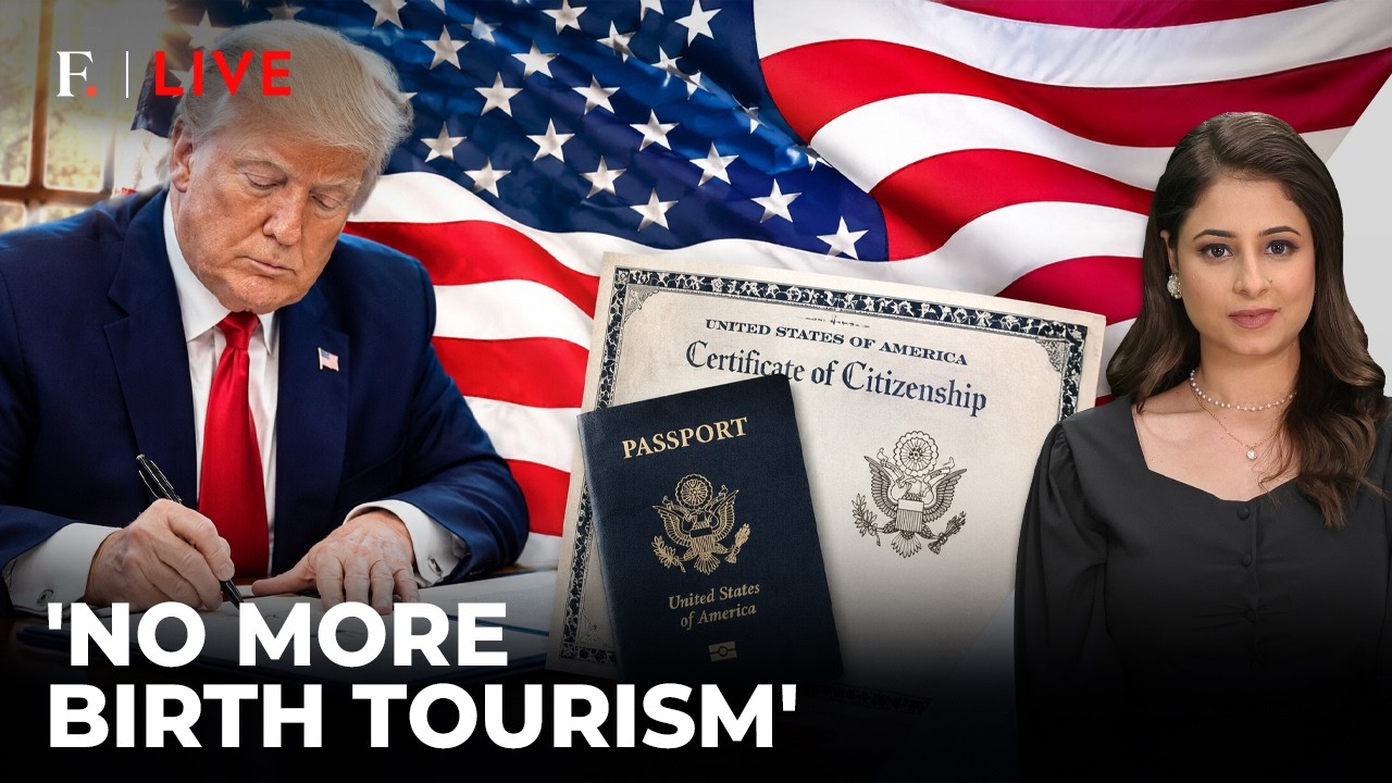Trump Signs Birthright Citizenship Order: What It Means for Indians | Firstpost Live