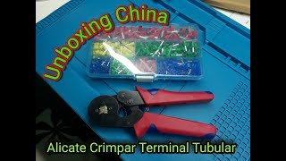 Alicate de Crimpar Terminal Tubular