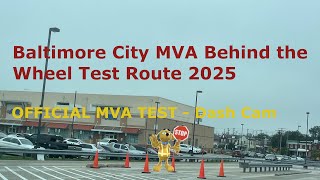Baltimore Maryland MVA Official Behind the Wheel Driving Test Route 2025 | Pass Driving Test Tips