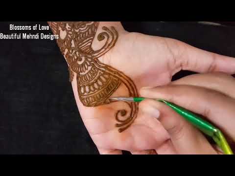 मेहंदी डिज़ाइन Indo-Arabic Henna Mehndi Design 2018 || How to apply Indo-arabic henna mehndi designs