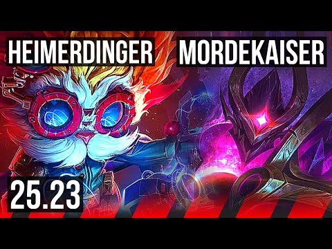 HEIMERDINGER vs MORDEKAISER (TOP) | EUW Master | 25.23