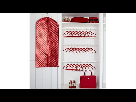 JOY 35pc  Huggable Hangers Set with Chic Garment Bag  Br...