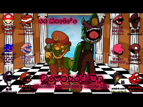 FNF - Powered Up / 44 Mario's (VS PS135/Chaotic Endeavors Mario Mix)