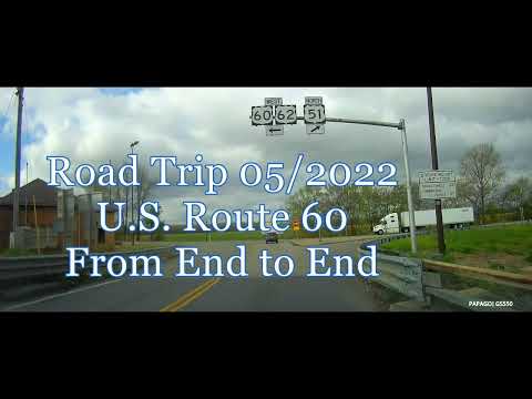 US Route 60 Road Trip from Virginia to Arizona from end to end. Lots of old bridges