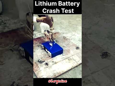 Lithium Battery 🔋 Crashed 😲 #shorts #lithium #facts #science