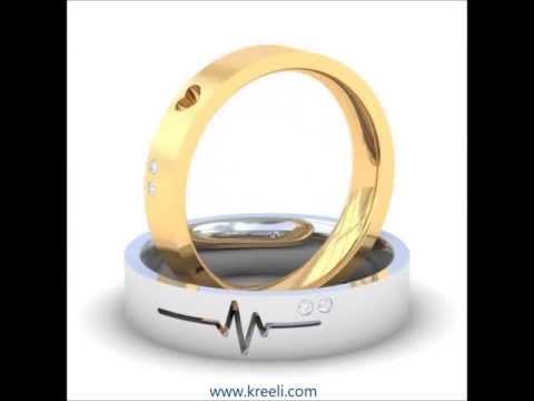 Couple Diamond Wedding Band - Heartbeat - Kreeli Jewellery
