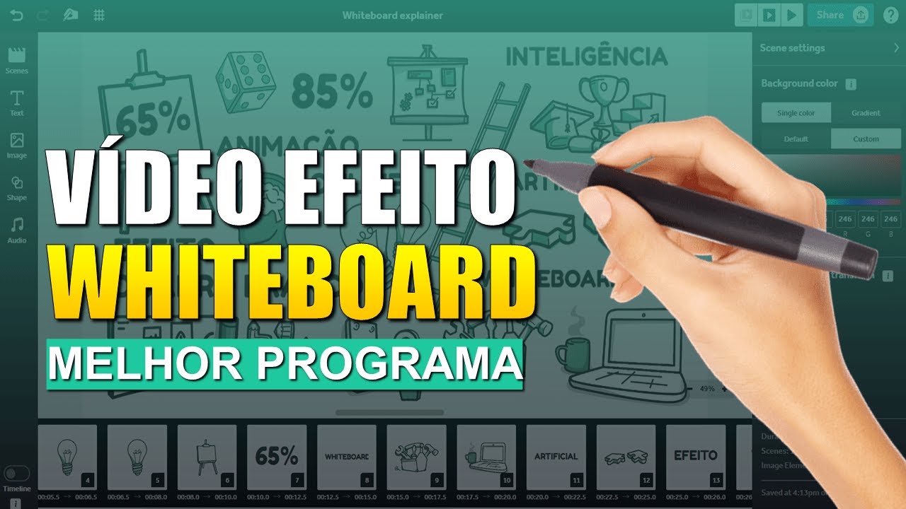 [MELHOR PROGRAMA] FAZER ANIMAÇÃO ESTILO WHITEBOARD