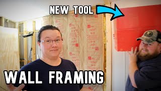 Wall Framing with a NEW TOOL - Mobile Home Renovation