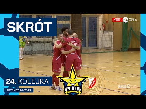 Gwiazda Ruda Śląska - Widzew Łódź | 5:7 | SKRÓT | 24. kolejka (2024/25)
